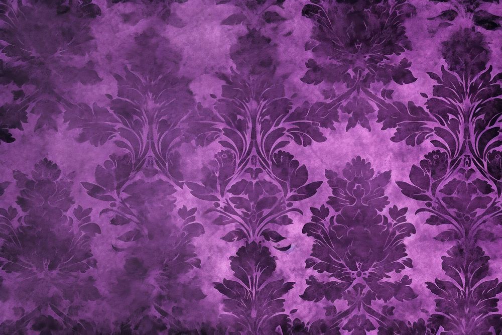 Purple damask pattern backgrounds textured abstract.