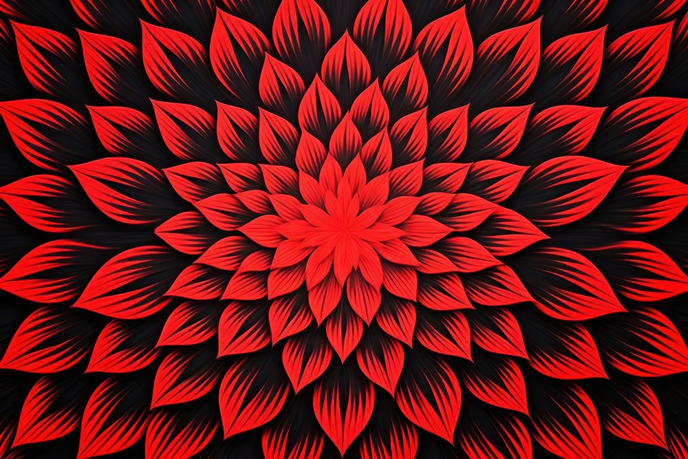 Silkscreen lotus pattern backgrounds abstract red.