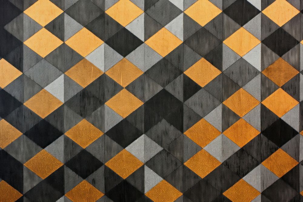 Silkscreen gold geometric pattern backgrounds textured abstract.