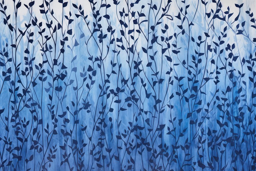 Silkscreen bluebell pattern backgrounds texture flock.