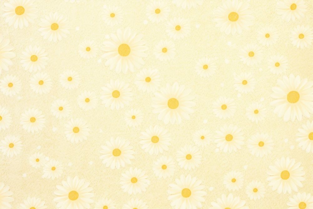 Silkscreen daisy pattern backgrounds textured abstract.