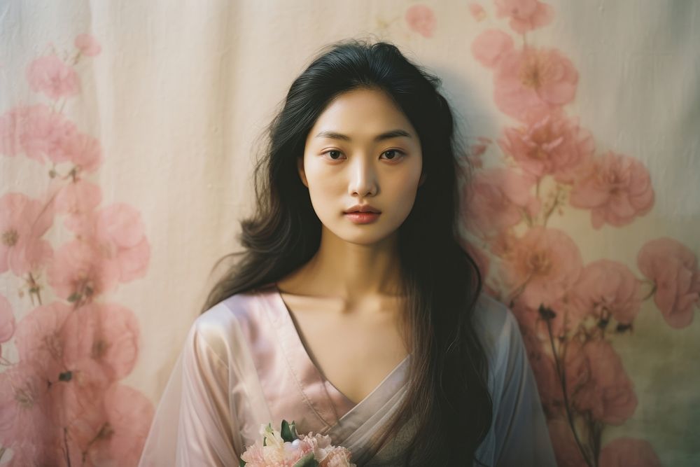 Beautiful Korean women photography portrait adult.