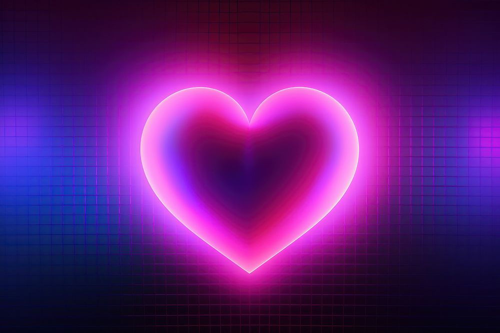 Retrowave heart backgrounds abstract purple.