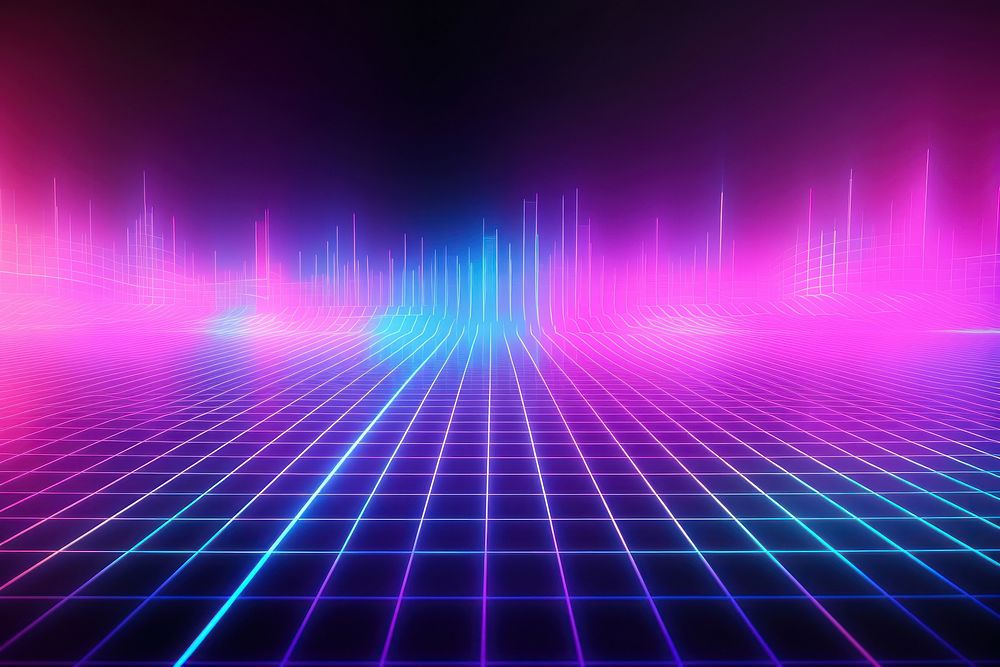 Retrowave sound wave backgrounds abstract purple.