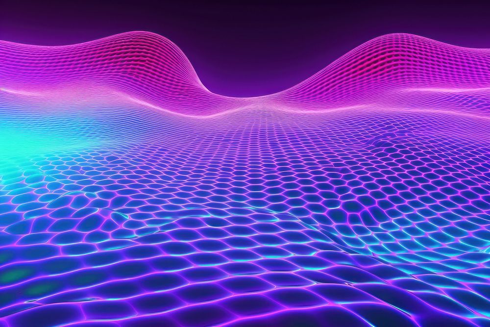 Retrowave water wave grid backgrounds abstract pattern.
