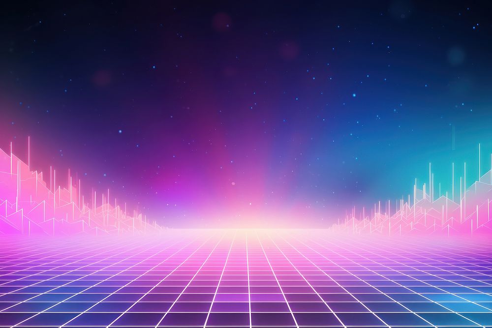 Retrowave winter snow backgrounds abstract purple.