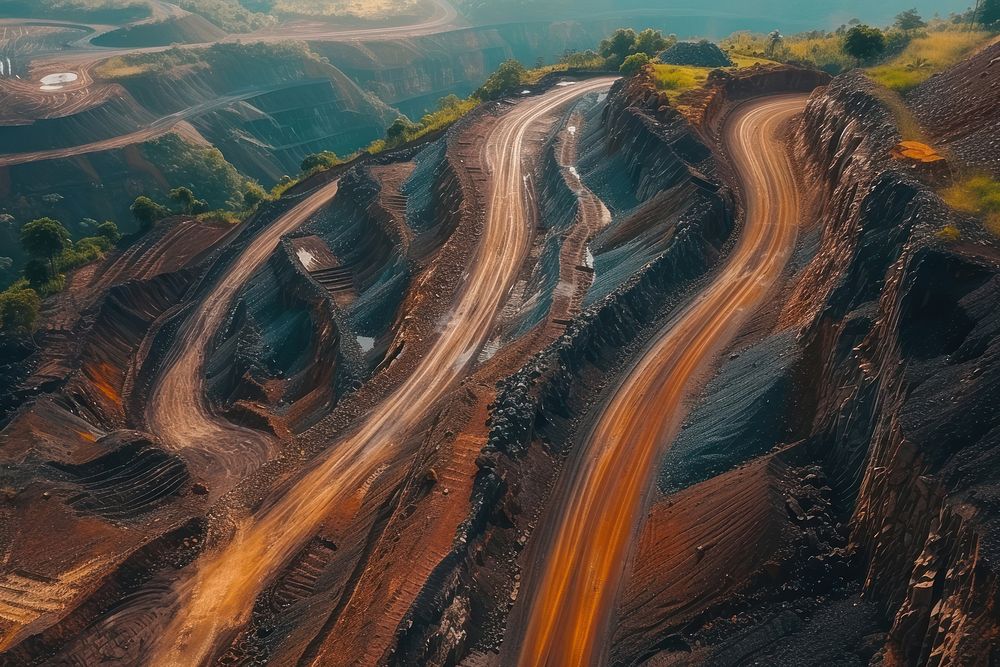 Iron ore road outdoors nature.