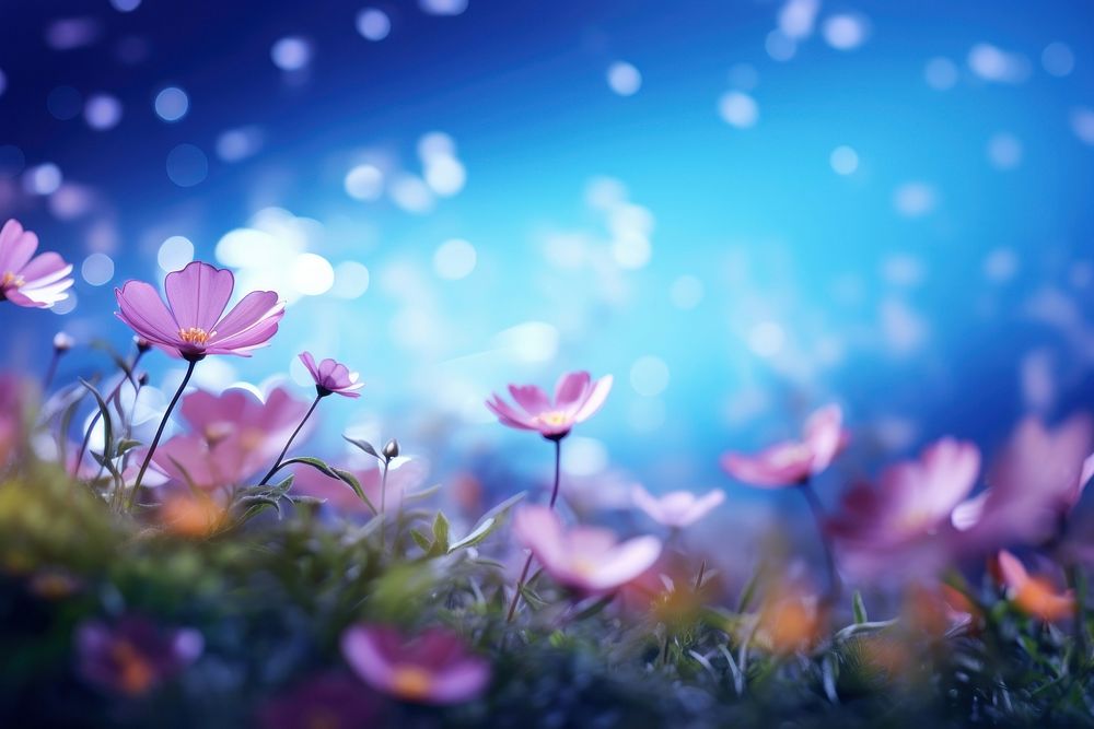 Neon nature background backgrounds outdoors blossom.