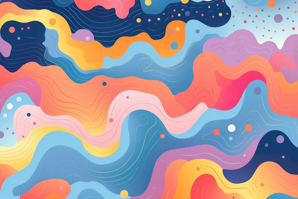 Colorful pattern painting graphics.