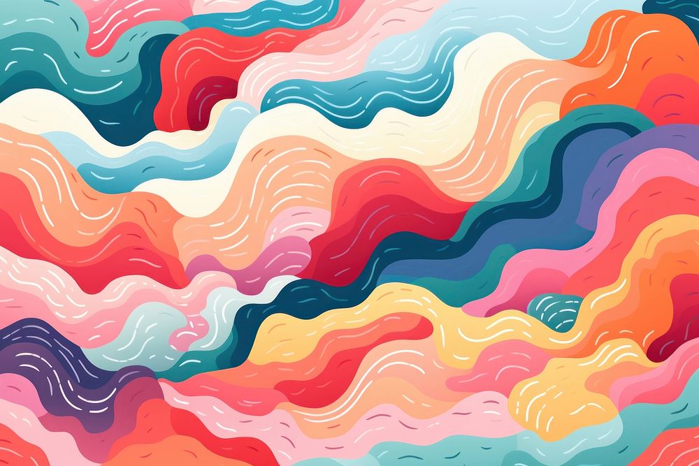 Colorful pattern graphics art.
