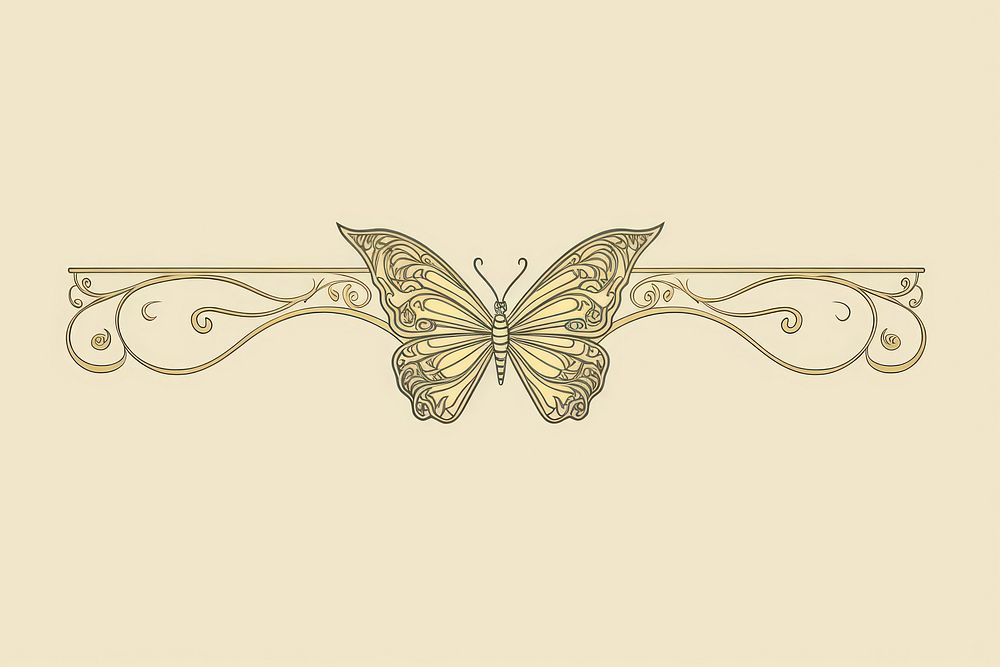 Ornament divider butterfly pattern art accessories.