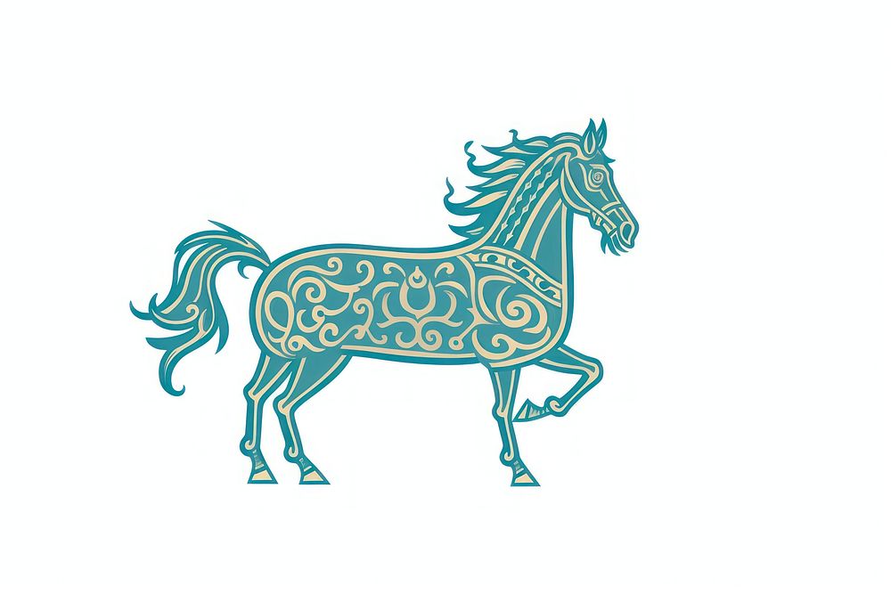 Ornament divider horse art drawing animal.