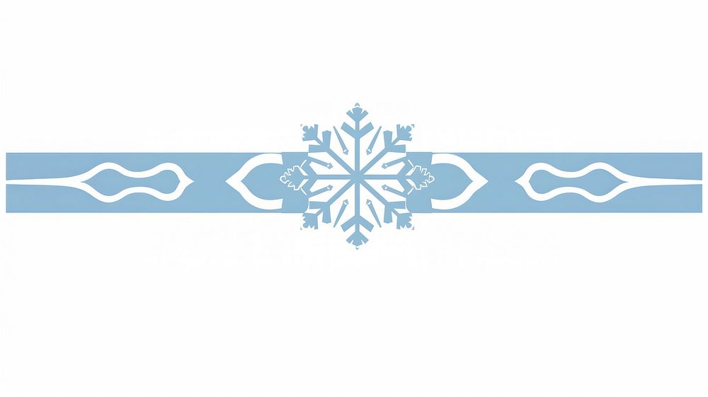 Snowflakes divider ornament symbol white outdoors.