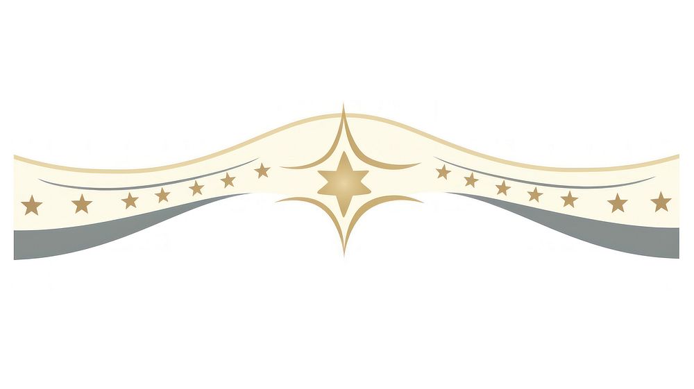 Stars divider ornament symbol white background insignia.