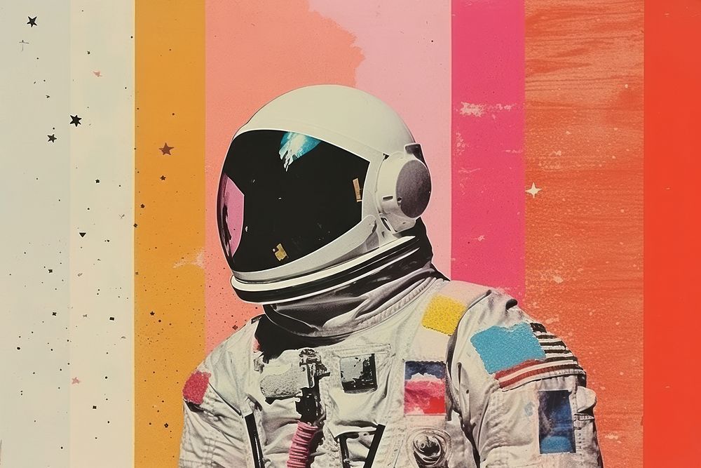 Astronaut art creativity painting.