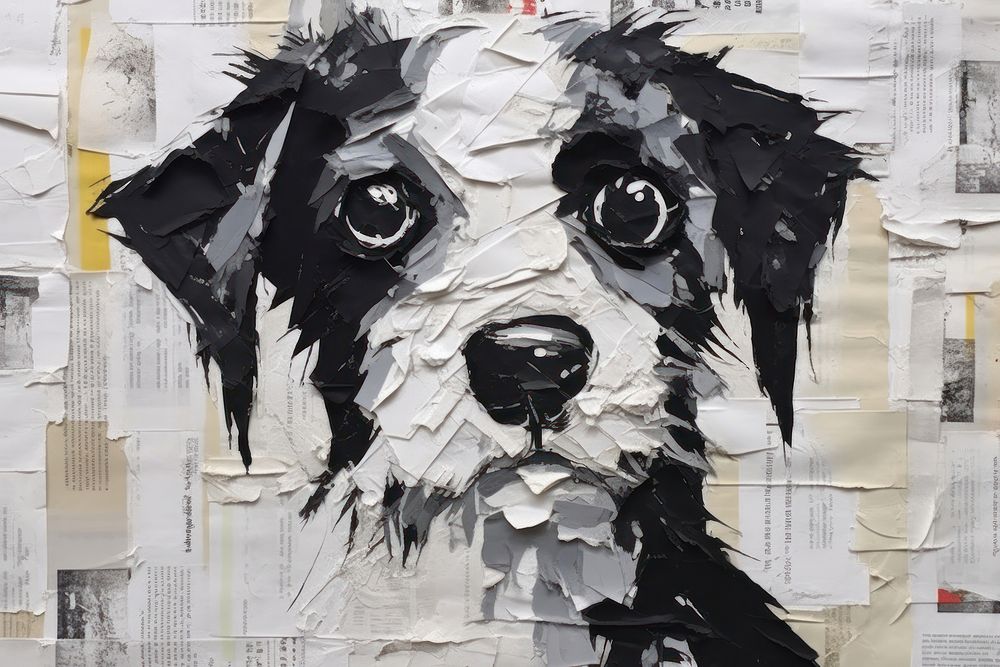 Dog art collage animal.