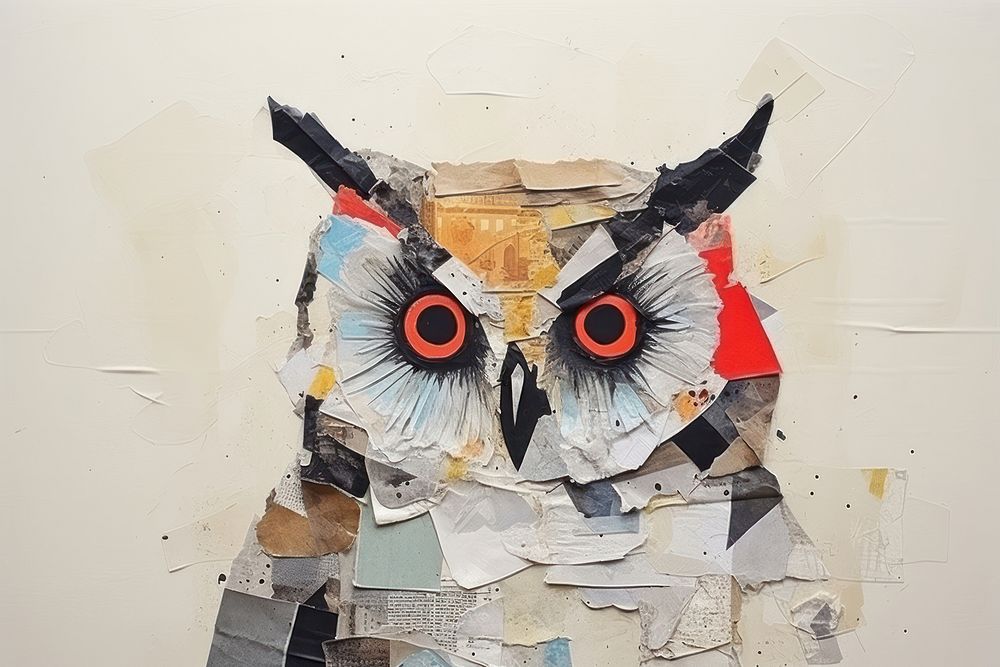 Owl art representation creativity.
