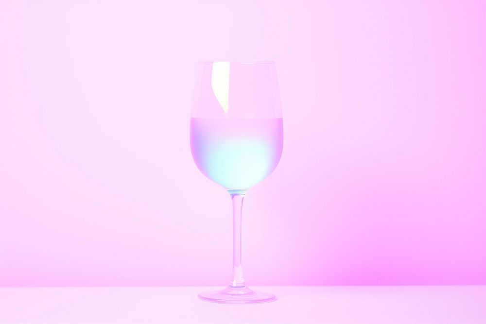 Pastel neon wine glass drink refreshment drinkware.