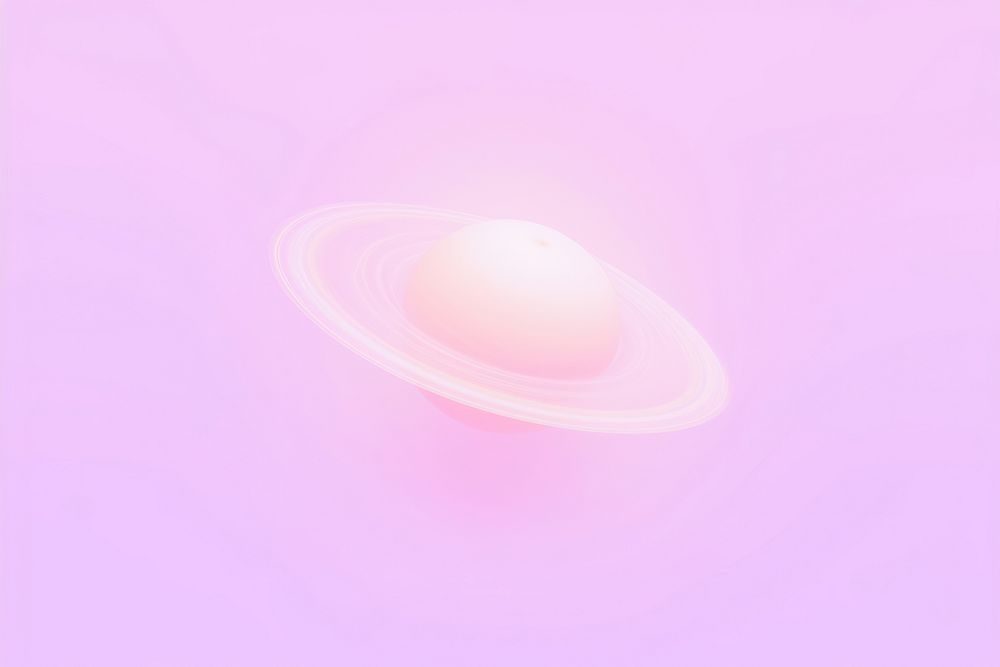 Pastel neon saturn astronomy glowing science.