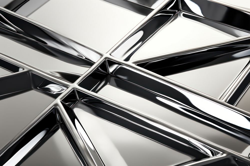 Silver chrome Geometric shape backgrounds pattern silver.