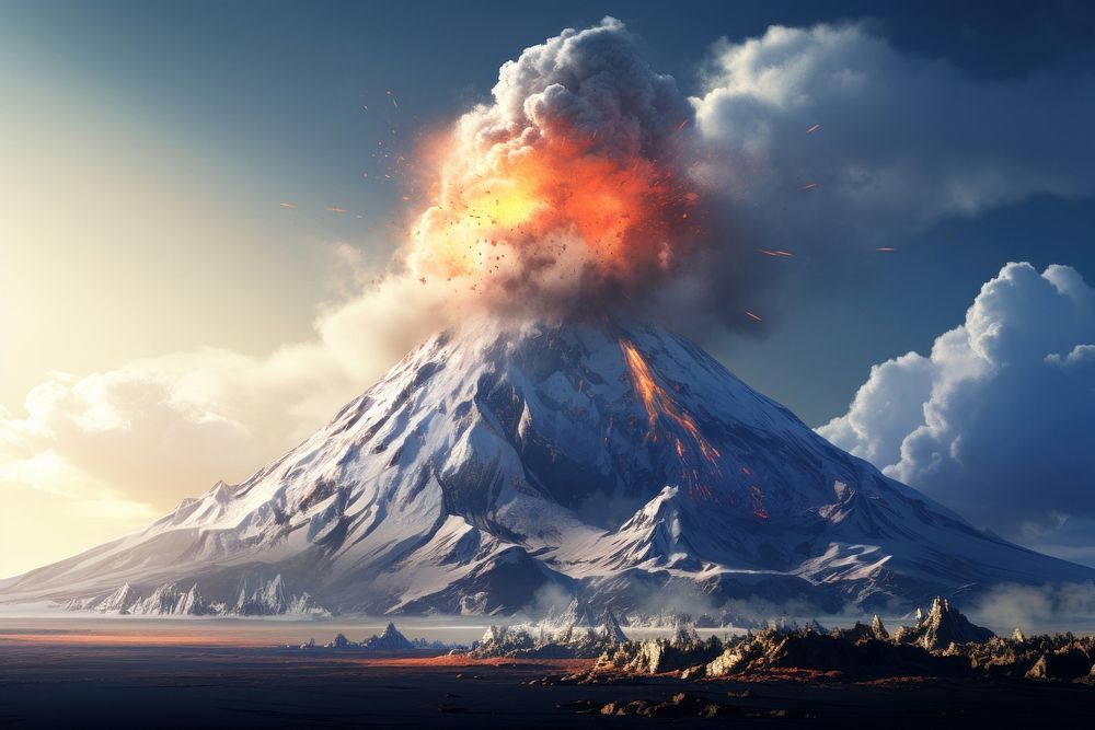 Volcano volcano mountain outdoors.