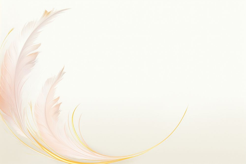 Painting of gold feather border backgrounds pattern lightweight.