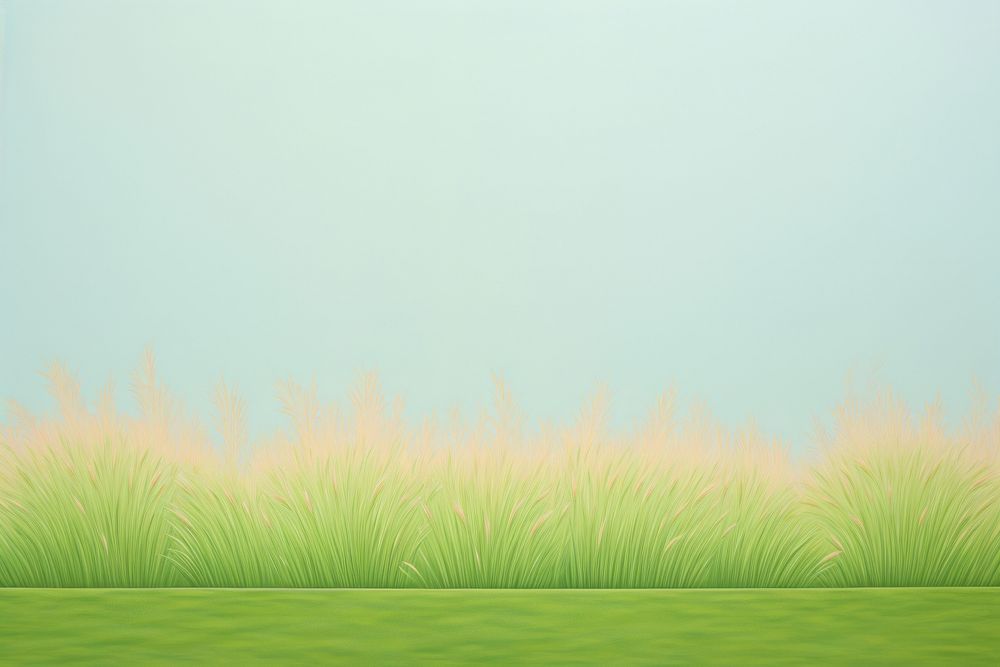 Painting of grass border backgrounds landscape outdoors.