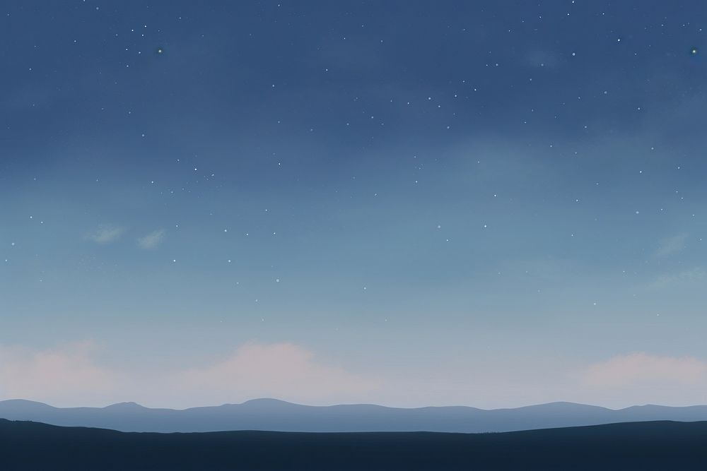 Painting of night sky border outdoors horizon nature.