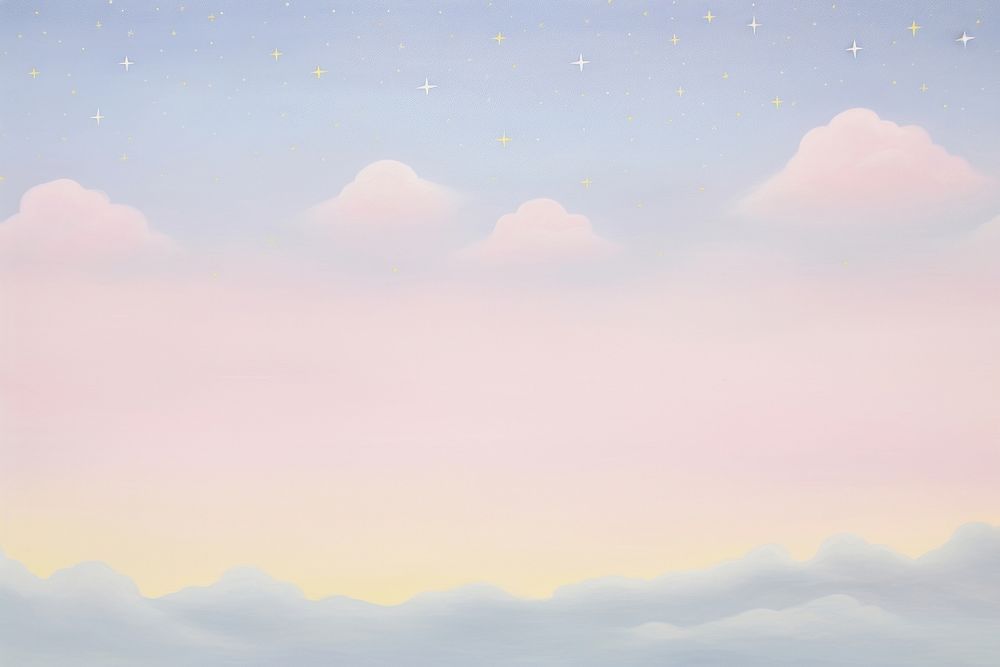 Painting of night sky border backgrounds outdoors horizon.