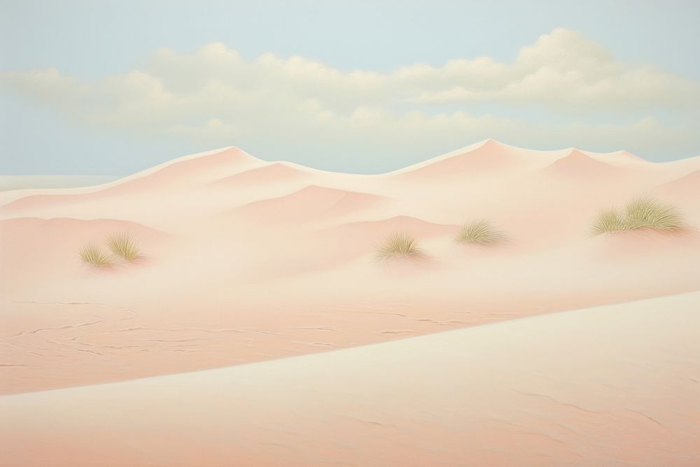 Painting of sand border backgrounds outdoors desert.