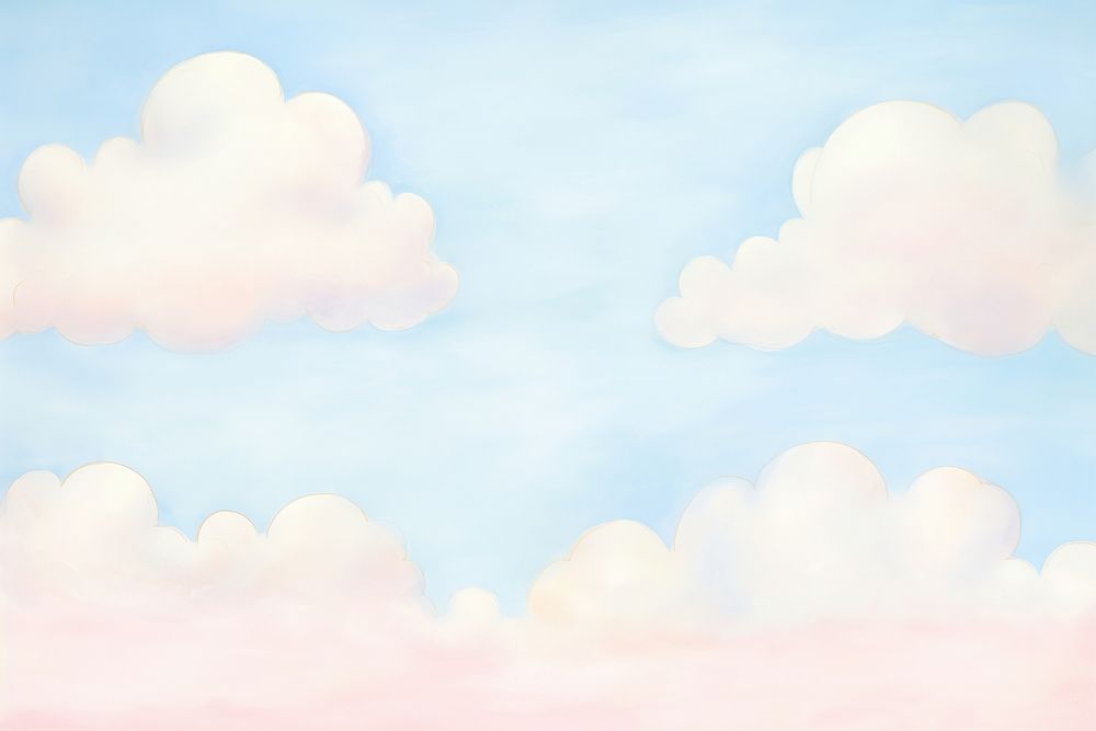 Painting of sky border backgrounds outdoors nature.