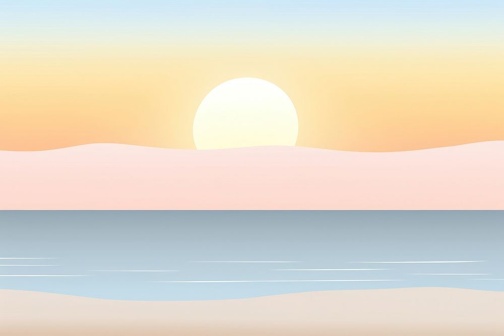 Painting of sunset border backgrounds sunlight outdoors.