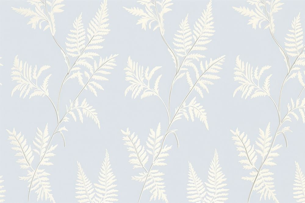 Painting of vintage fern leaves border backgrounds pattern nature.