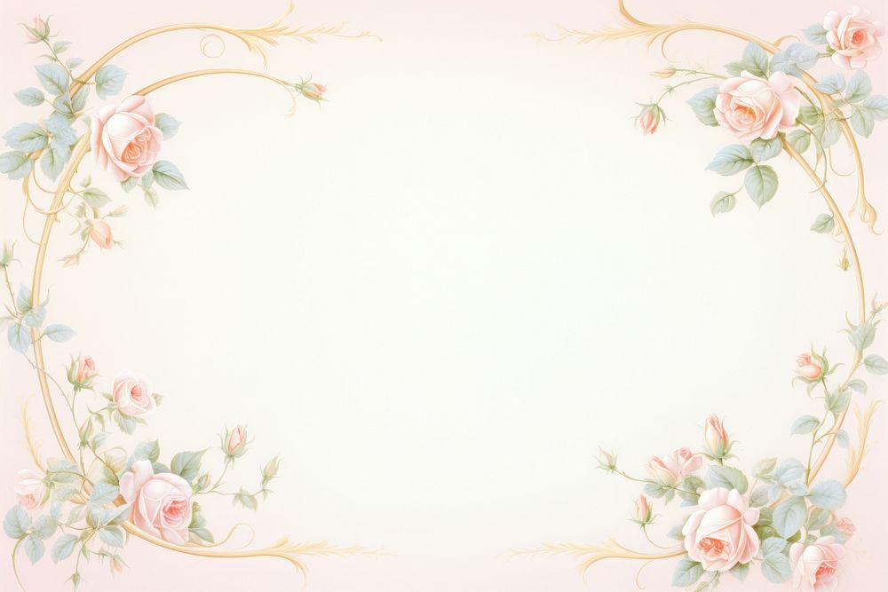 Painting vintage rose thorn border | Premium Photo Illustration - rawpixel