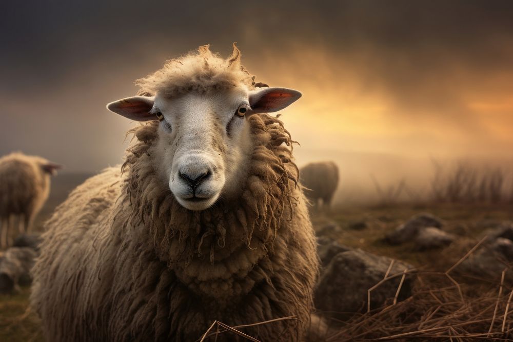 Sheep livestock wildlife animal.