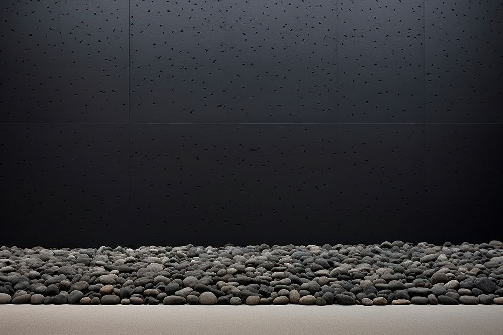 Black and gravel wall architecture backgrounds.