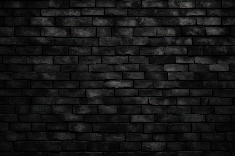 Black brick wall texture architecture backgrounds repetition.