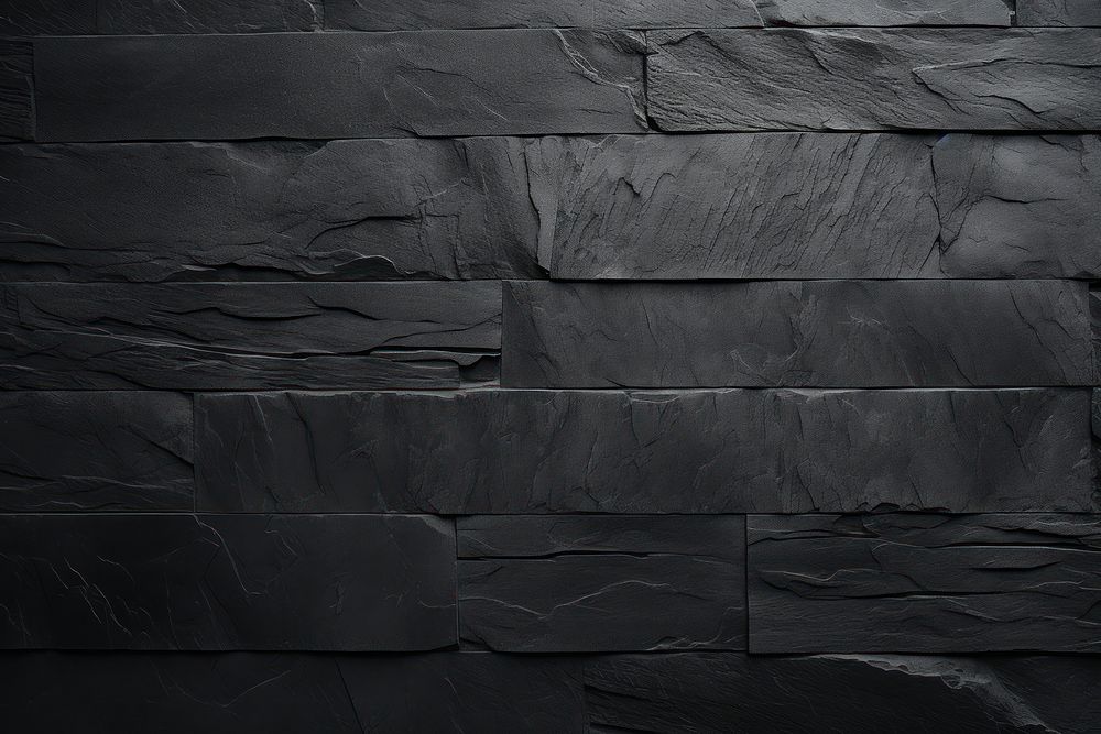 Black slate texture rough concrete backgrounds wall architecture.