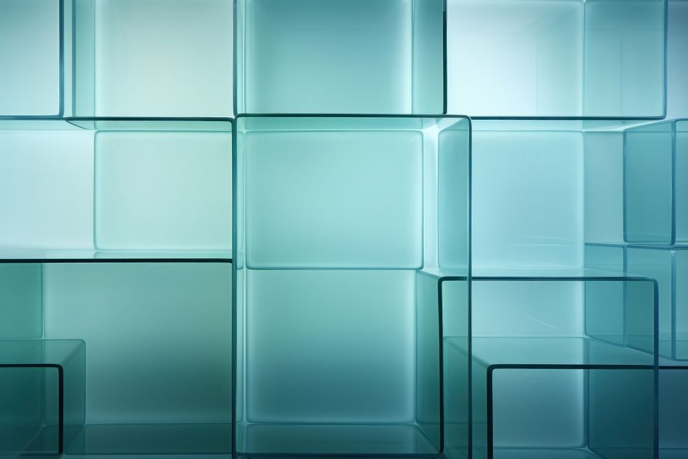 Glass texture backgrounds turquoise wall.