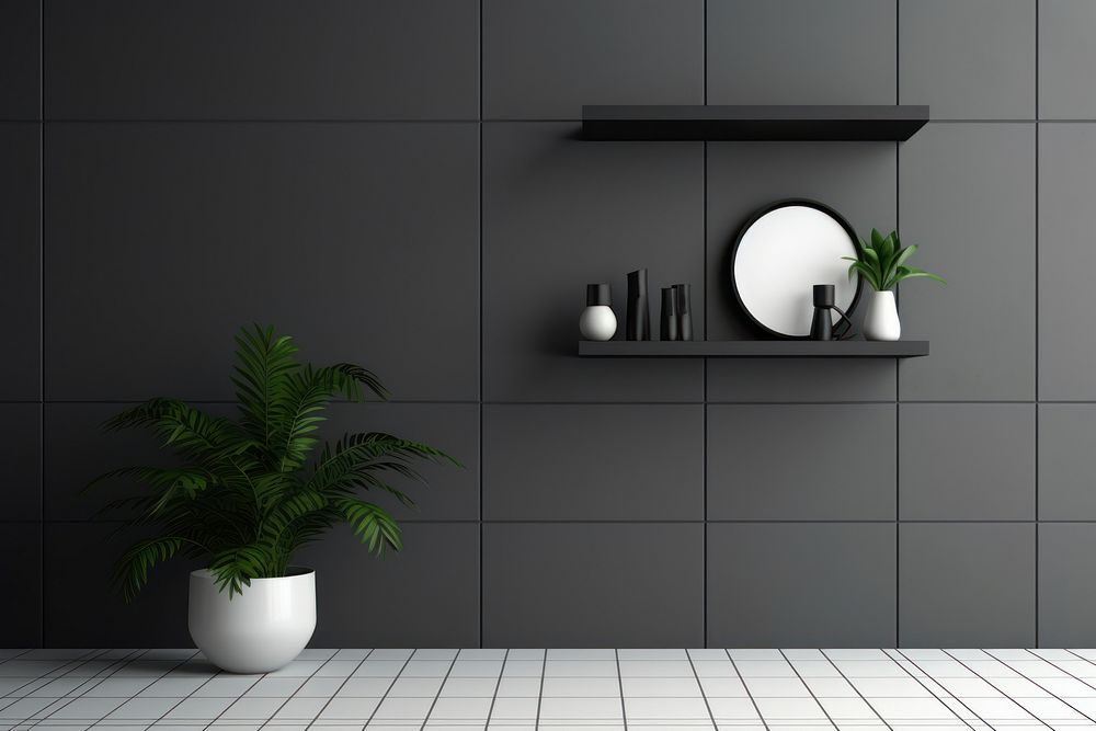 Grids wall architecture plant.