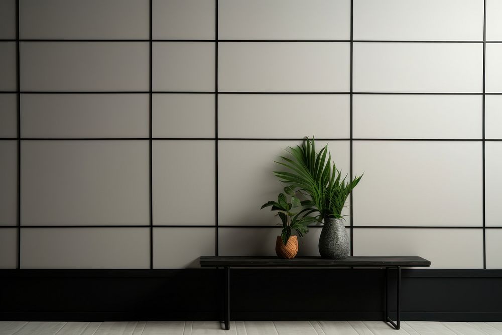 Grids wall architecture furniture.