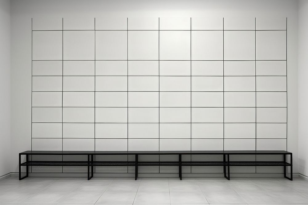 Grids wall architecture furniture.