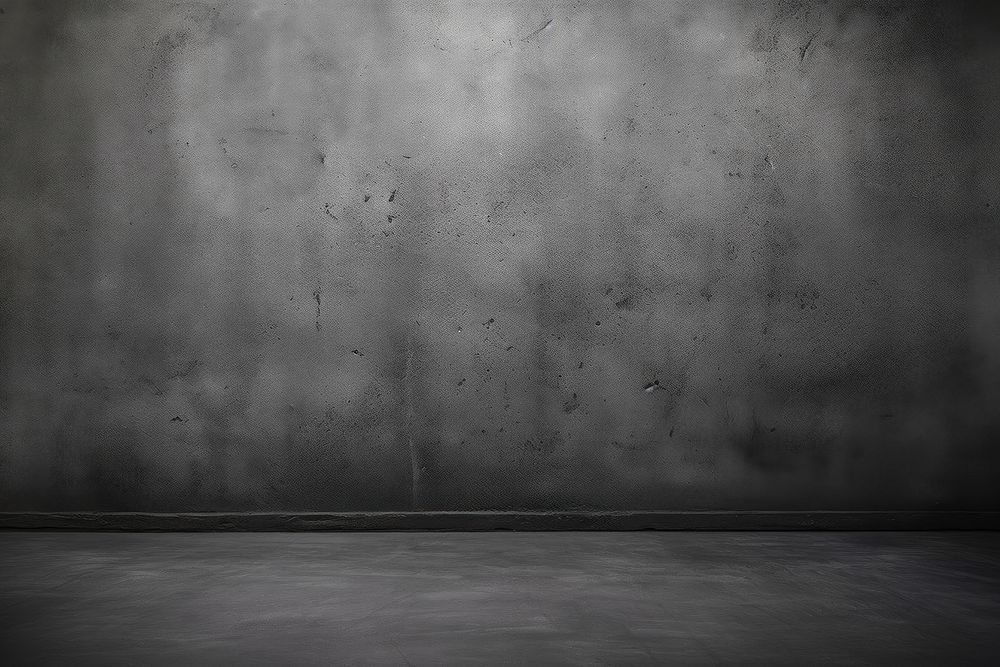 Old black concrete wall architecture backgrounds construction.