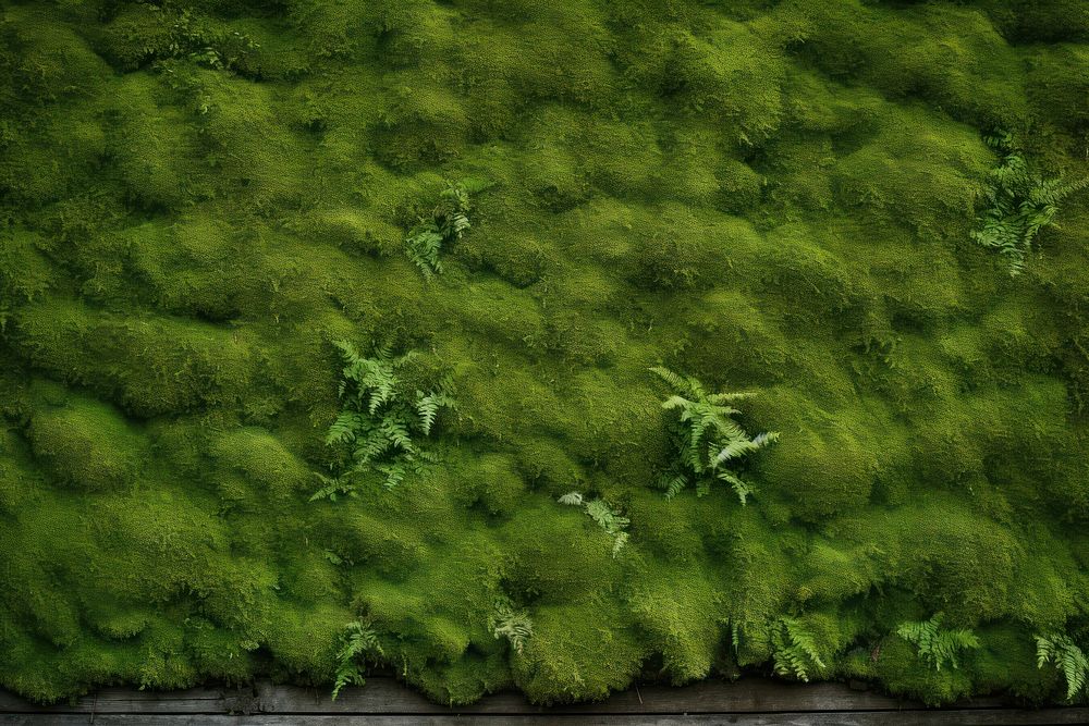 Moss Wood wall texture backgrounds vegetation outdoors.