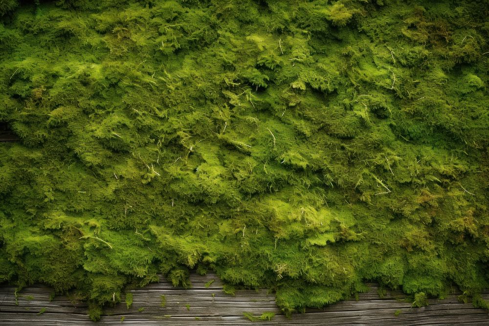 Moss Wood wall texture backgrounds vegetation outdoors.