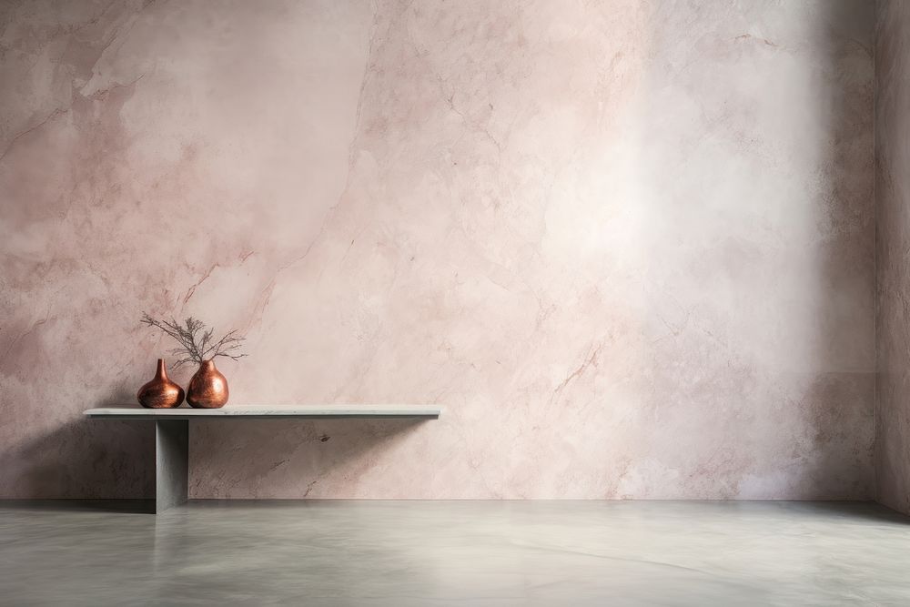 Marble pink wall architecture floor.