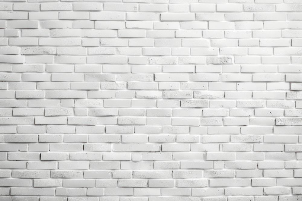 White brick wall texture architecture backgrounds repetition.