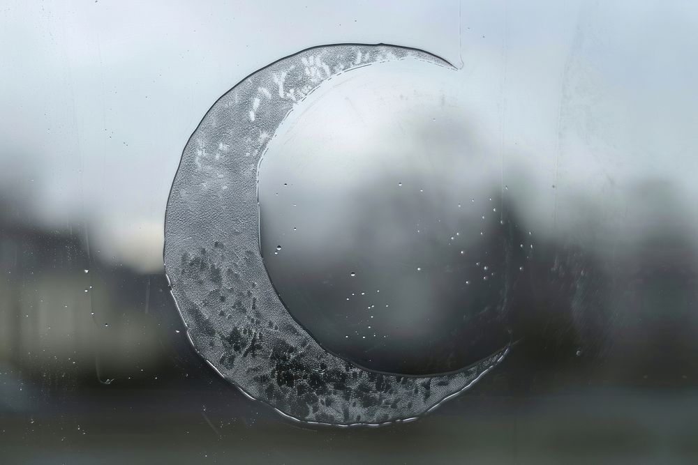 Moon outline doodle silhouette astronomy outdoors window.