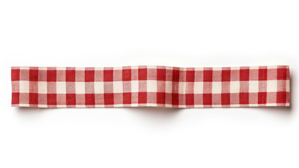 PNG Gingham pattern adhesive strip red white background accessories.