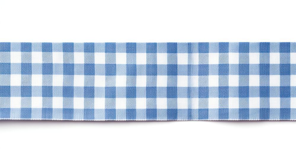 Gingham pattern adhesive strip backgrounds white blue.